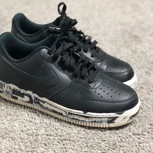 Black Marble bottom Air Force 1